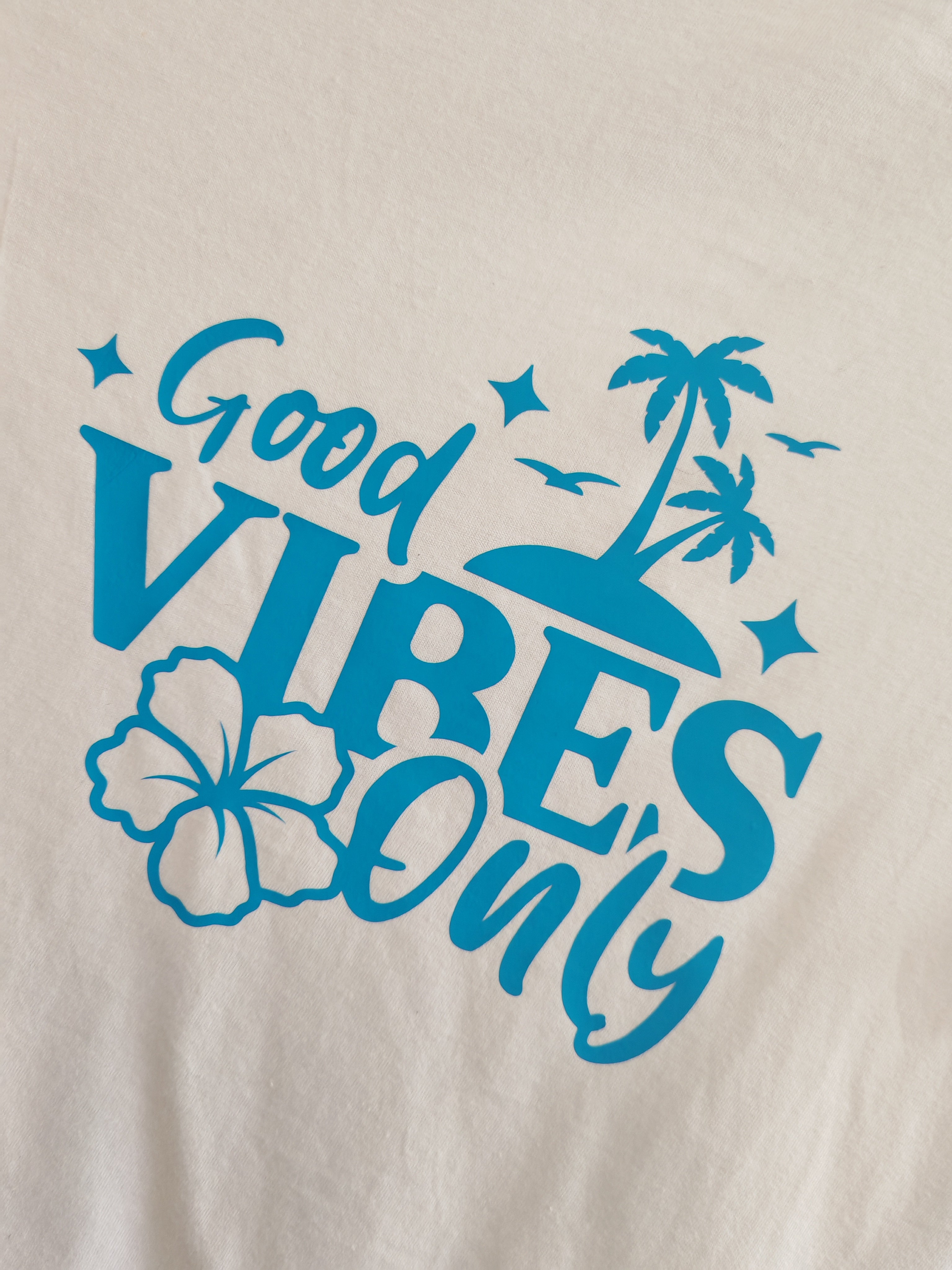 Good Vibes Only | Tropical Palm Graphic Tee
