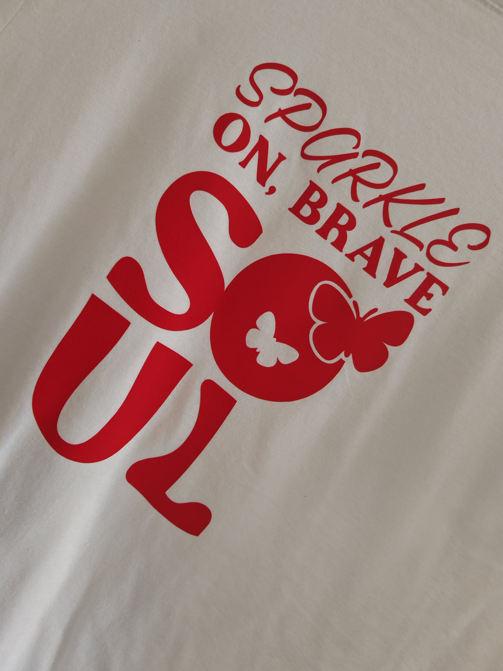 Sparkle On, Brave Soul" Butterfly Graphic Tee – Premium HTV